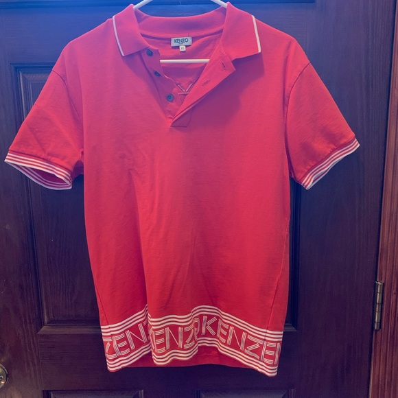 Kenzo orange collared shirt - Picture 1 of 4